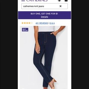 Catherine’s Knit Pull-on Jeans